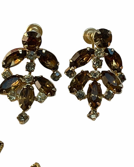 LOT of Jewelry Cat crystals enamel Continental