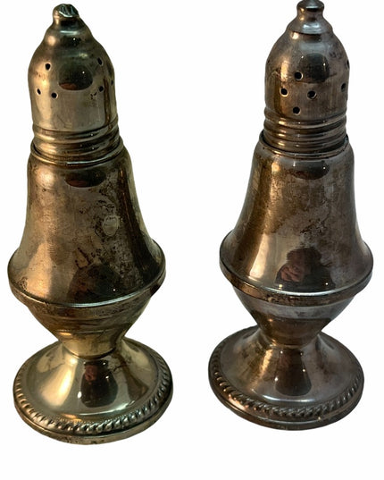 VTG C1960s Sterling silver Salt & Pepper shakers