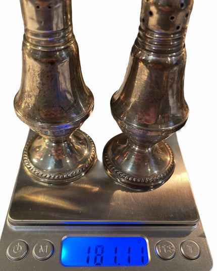VTG C1960s Sterling silver Salt & Pepper shakers