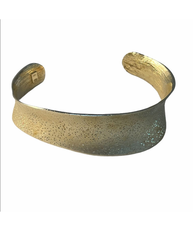 Charles Garnier 18k Plt Sterling silver bangle