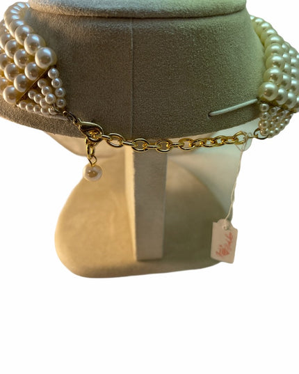 VTG C1980s Faux pearl Park Lane Choker necklace