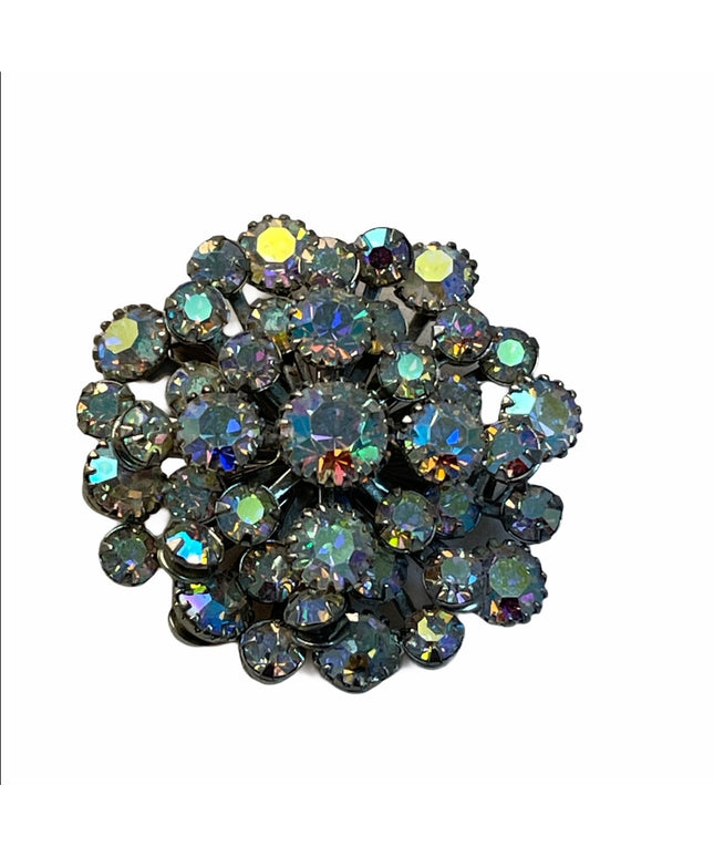 Vintage crystal AB brooch Sparkle