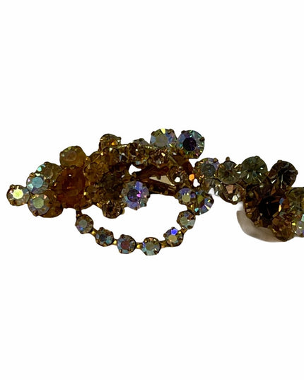 Vintage C1960s Triad crystal brooch