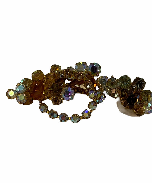 Vintage C1960s Triad crystal brooch