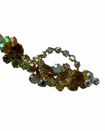 Vintage C1960s Triad crystal brooch