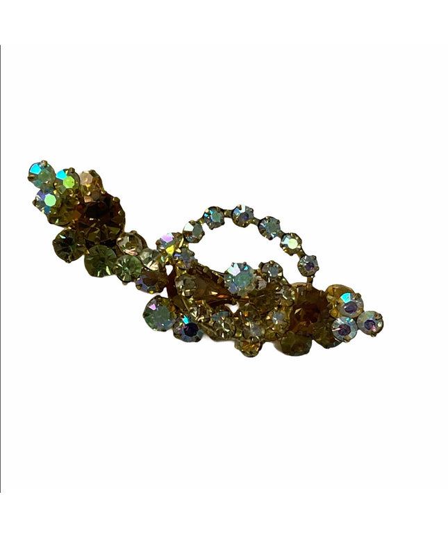 Vintage C1960s Triad crystal brooch