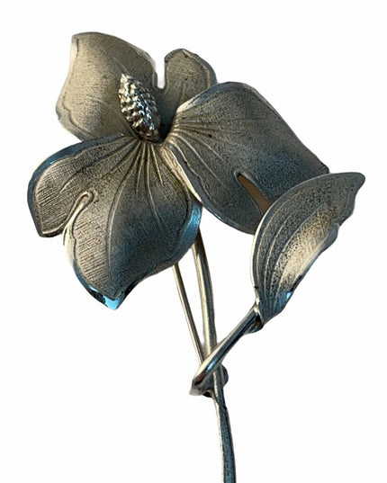 VTG Sterling silver Boyd Bond flower brooch 925