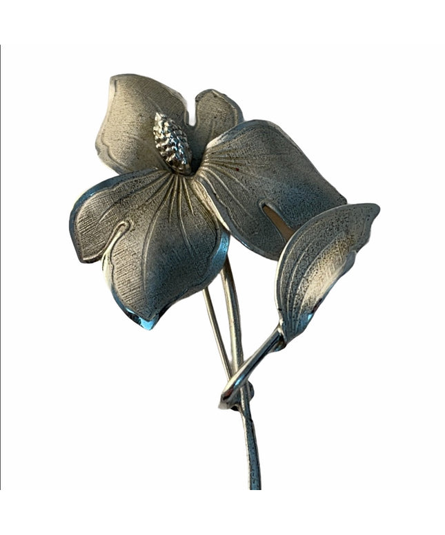 VTG Sterling silver Boyd Bond flower brooch 925