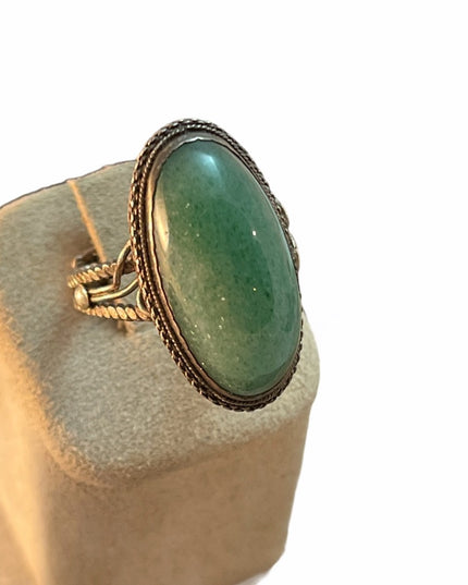Sterling silver Jadite Adjustable ring Thai