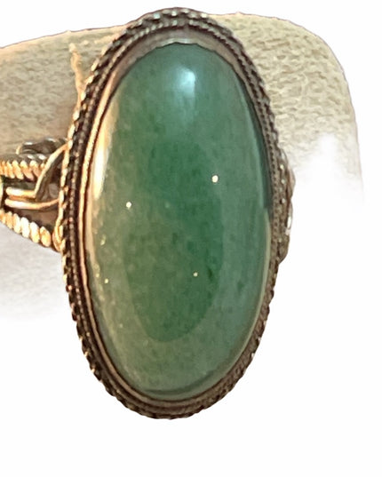 Sterling silver Jadite Adjustable ring Thai