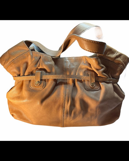 MK Tan leather soft shoulder bag large Vg