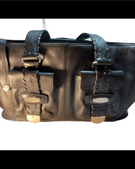 Large Black Leather MK shoulder Bag Very nice Michael Kors purse