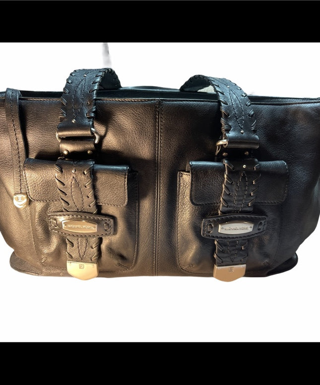 Large Black Leather MK shoulder Bag Very nice Michael Kors purse