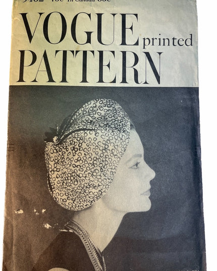 Vogue Printed pattern vintage Beret sewing hat