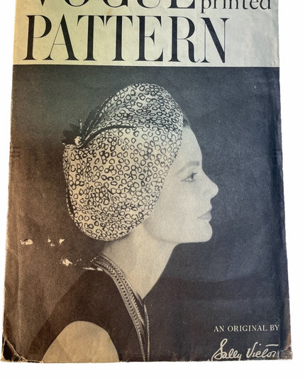Vogue Printed pattern vintage Beret sewing hat