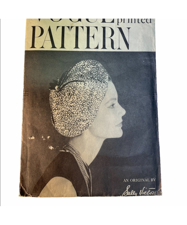 Vogue Printed pattern vintage Beret sewing hat