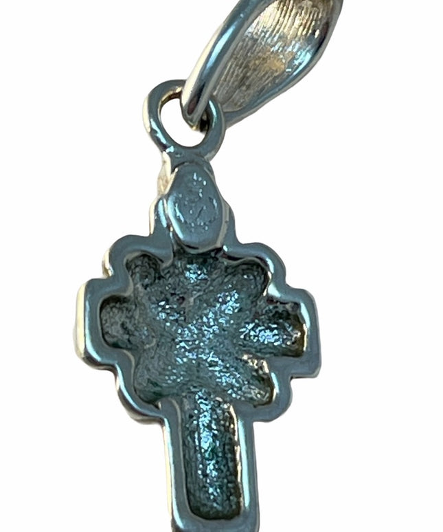 sterling silver black onyx cross pendant