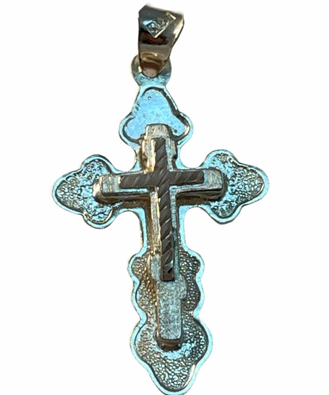 Sterling silver Jerusalem cross pendant