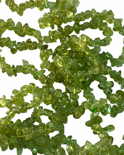 32” Peridot chip necklace very nice quality