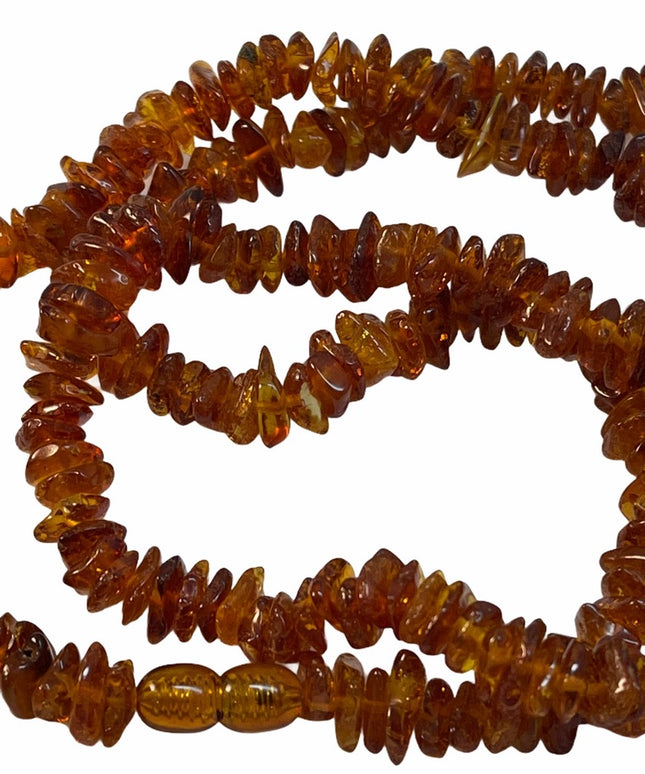 Antique Russian Cognac Amber necklace