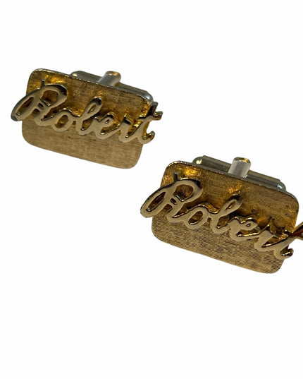 Vintage Robert gold tone cufflinks