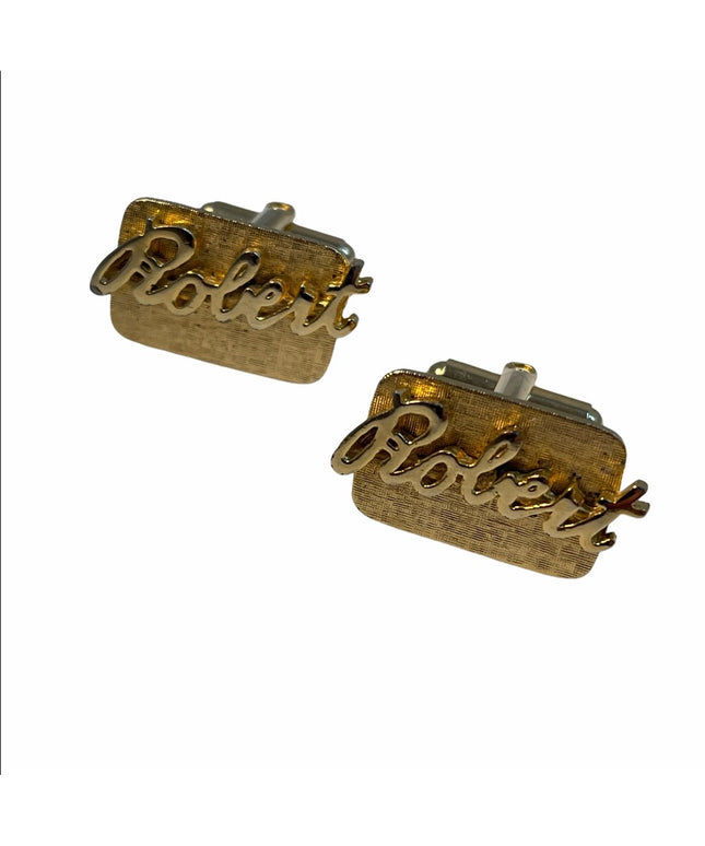 Vintage Robert gold tone cufflinks
