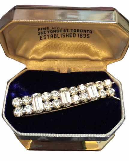 Jay Flex sterling silver crystal scarf clip