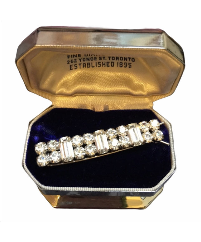 Jay Flex sterling silver crystal scarf clip