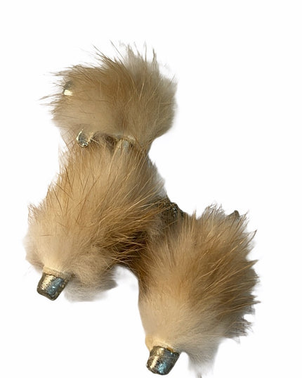 Vintage c1960s Fur dog brooch