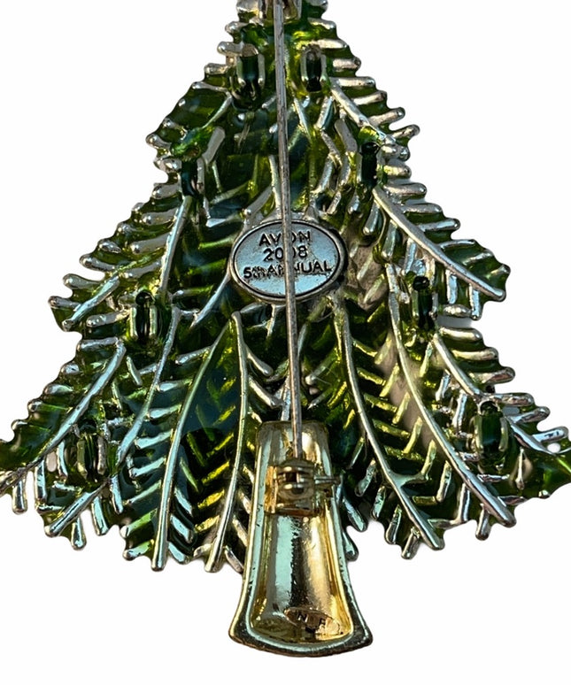 C2008 Avon Christmas tree brooch
