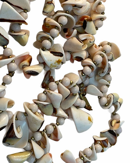 Vintage Miriam Haskel Shell necklace c1950s