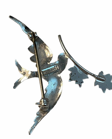 VTG sm sterling silver bird brooch