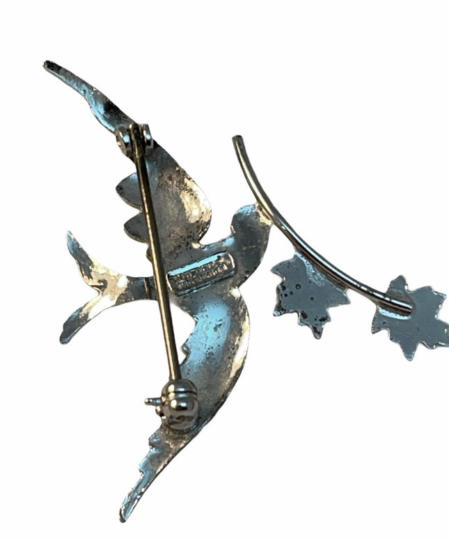 VTG sm sterling silver bird brooch