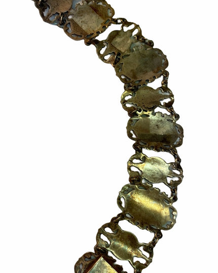 Vintage sterling silver Siam Goddess bracelet