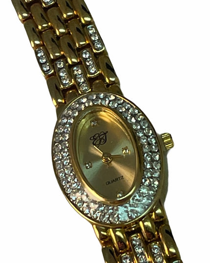 Elixabeth Arden NEW gold rhinestone womens watch