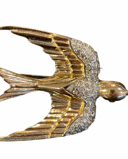 VTG gold plt sterling silver Danecraft  bird