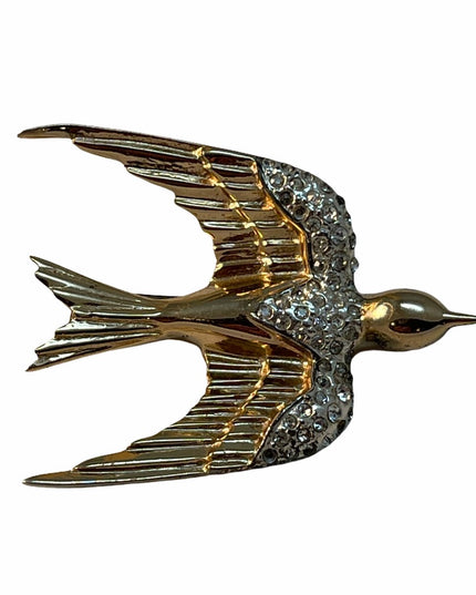 VTG gold plt sterling silver Danecraft  bird