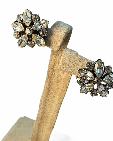 VTG Austria Crystal C1950s screw back earrings