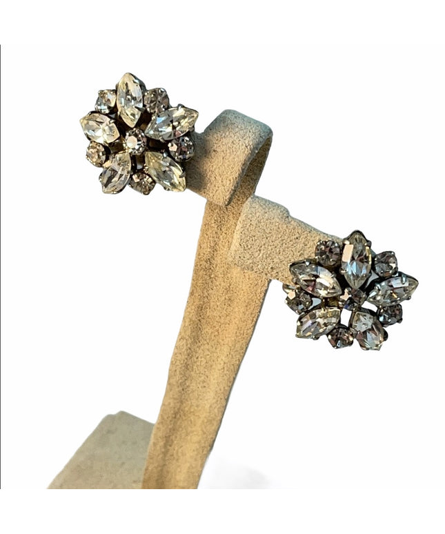VTG Austria Crystal C1950s screw back earrings