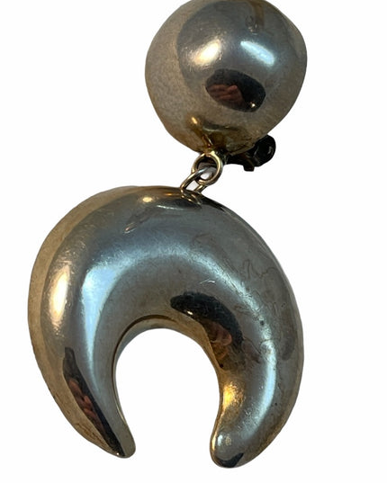 VTG C1960s Chunky sterling silver mexico earrings