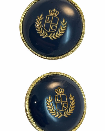 VTG C1980s Liz Claiborne Clip on insignia earrings