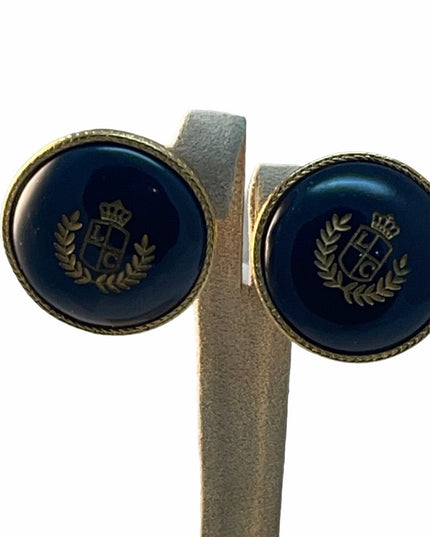 VTG C1980s Liz Claiborne Clip on insignia earrings