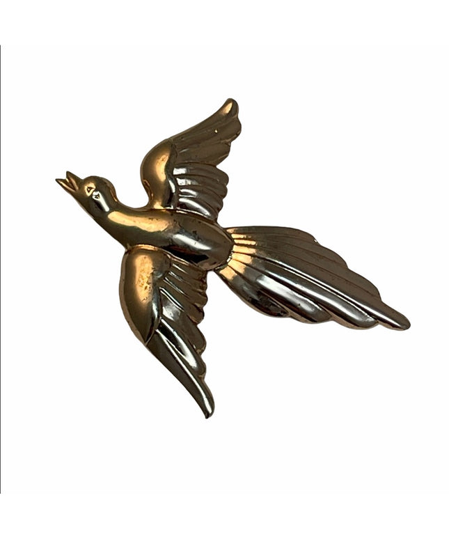 VTG C1960s Coro Sterling silver bird brooch