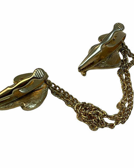 VTG Gold tone Abstract Sweater clips