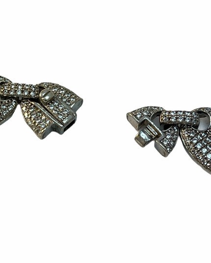 VERY Heavy CZ sterling silver link necklace