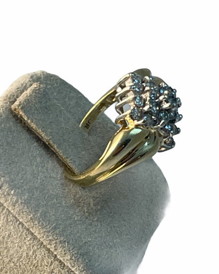 10k Y Gold Diamond cluster ring APPRAISAL