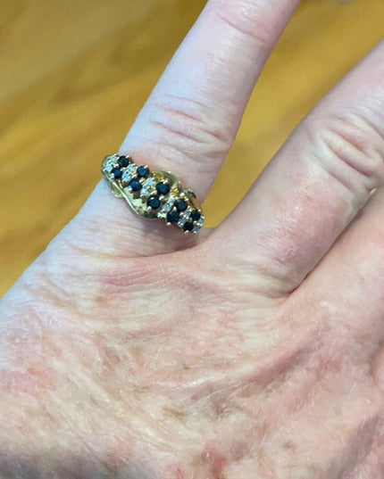 10k Gold Sapphire Diamond Ring APPRAISAL