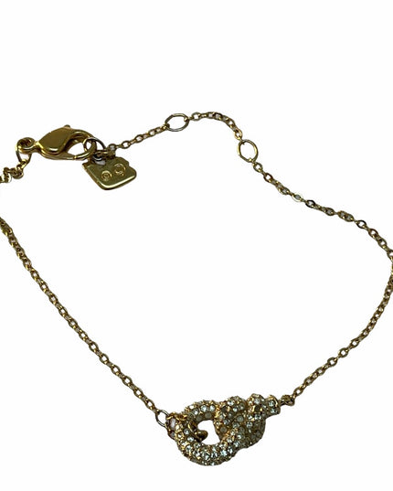 Gold plt Authentic Swarovski Swan crystal bracelet Authentic item