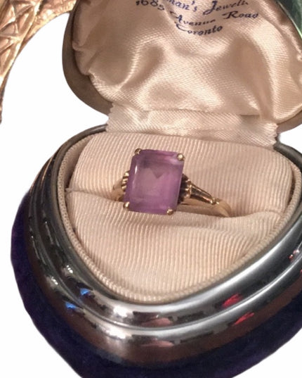 10k Gold & Amethyst Vintage ring vintage 1930s
