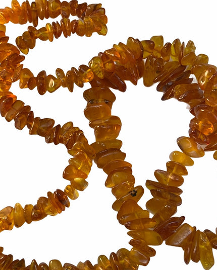 Antique Baltic Amber Necklace Russian Honey